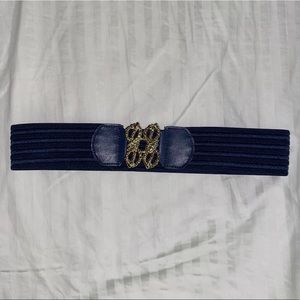 Lilly Pulitzer Navy Elastic Belt